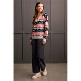 Chandail en tricot pelucheux