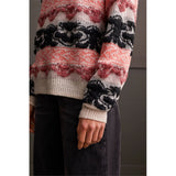 Chandail en tricot pelucheux