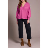 Chandail en tricot texturé - Taille : MEDIUM - Couleur : Fuschia