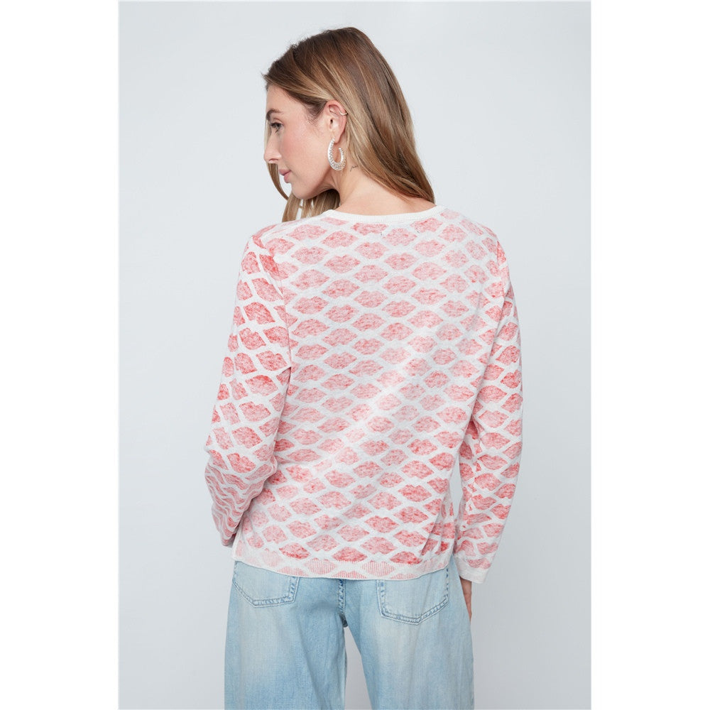 Chandail imprimé  " Bisous "
