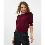 Chandail plissé aux manches - Taille : XXLARGE - Couleur : Bordeaux