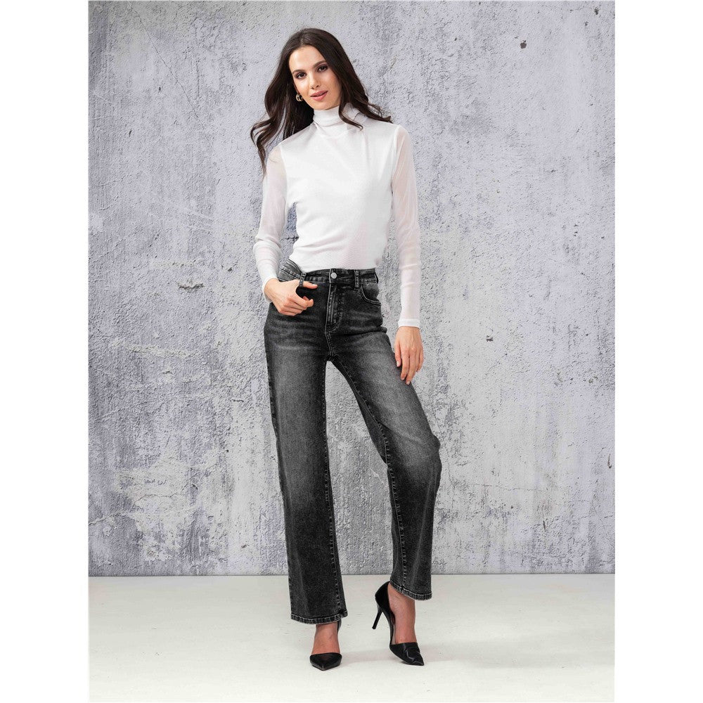 Chandail uni col roulé - Taille : XLARGE - Couleur : Blanc