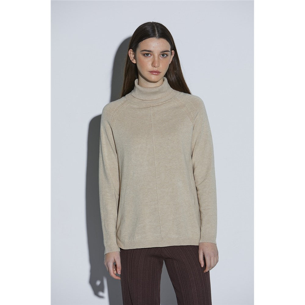 Chandail uni col roulé - Taille : MEDIUM - Couleur : Noir