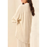 Chemise à manches longues boutonnée