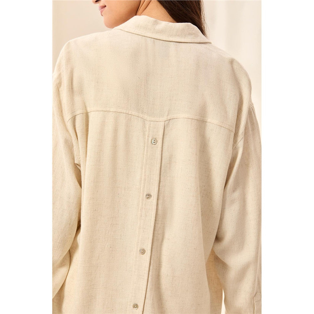 Chemise à manches longues boutonnée