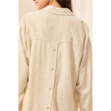 Chemise à manches longues boutonnée