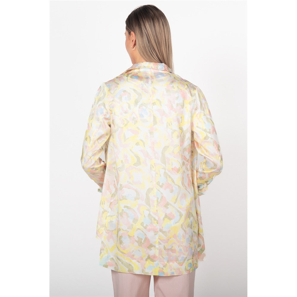 Chemise légère à motif aquarelle pastel