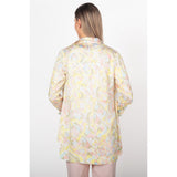 Chemise légère à motif aquarelle pastel