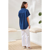 Chemise manches courtes en denim