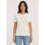 Clud 74 | T-shirt brodé - Taille : XSMALL - Couleur : Blanc cassé