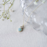 Collier Anastasia amazonite - Couleur : Or