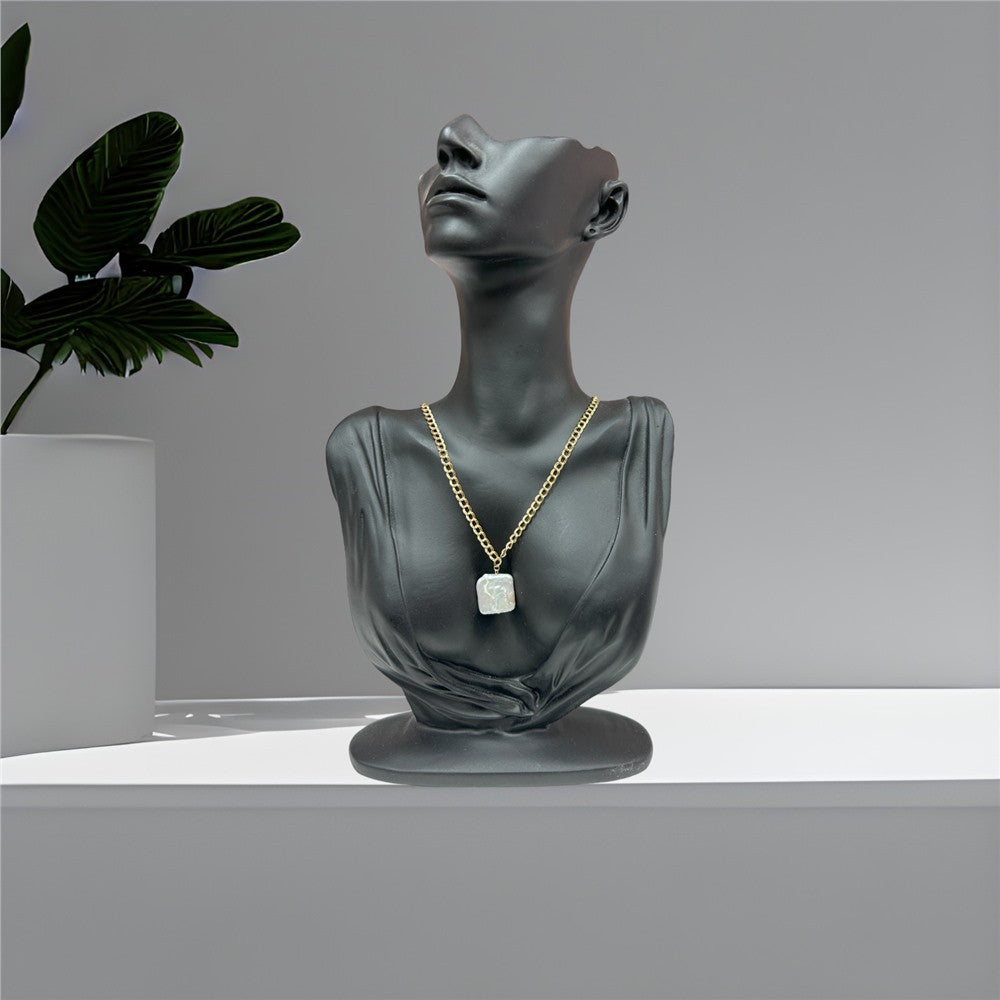 Collier avec perle véritable - Couleur : Or