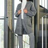Camus | Cardigan long en tricot et pierres