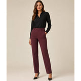 Daria | Pantalon de ville à fermoir - Taille : 6 - Couleur : Merlot