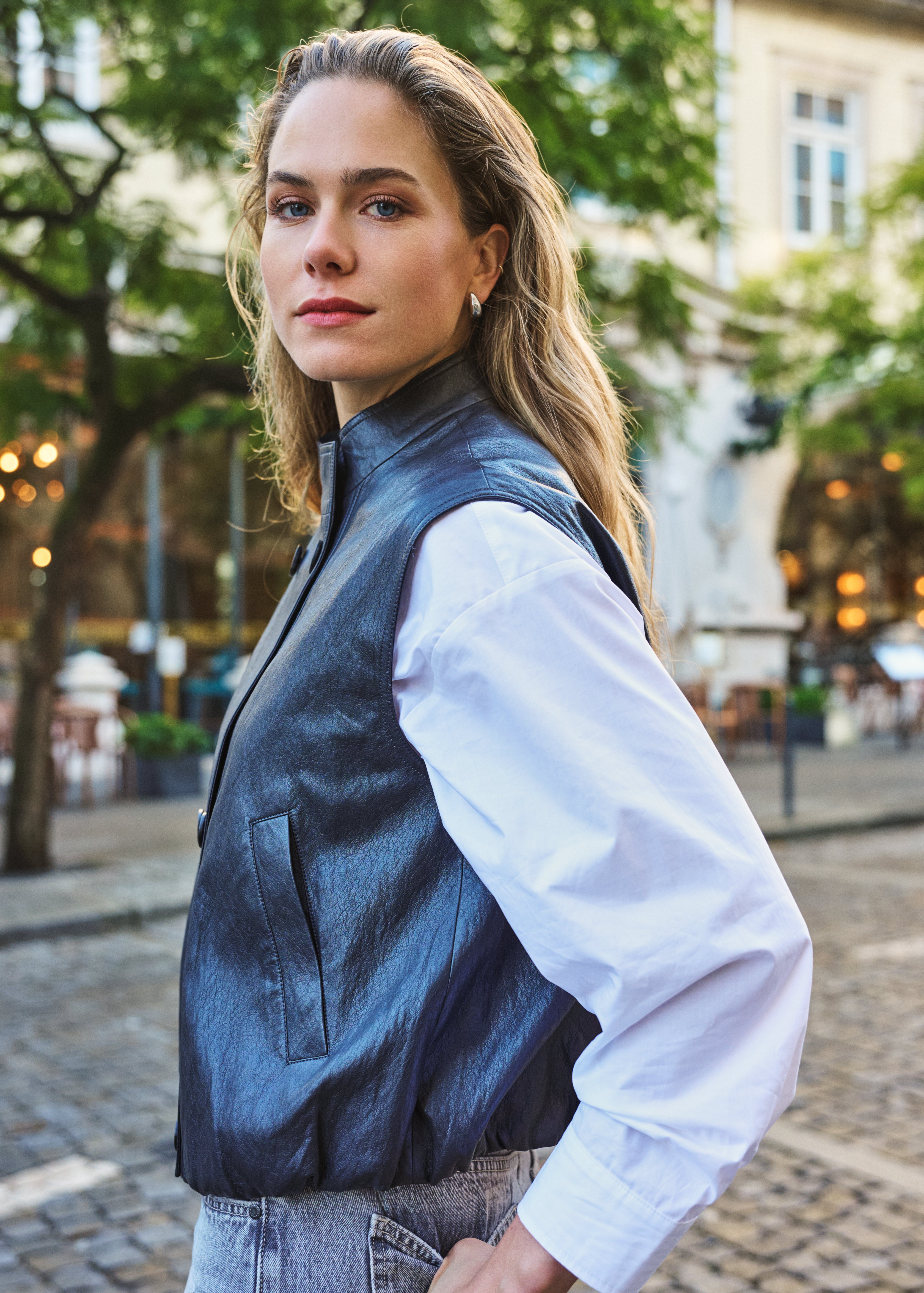 Elia | Veste en cuir vegan