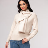 Kuno | Pull avec foulard amovible