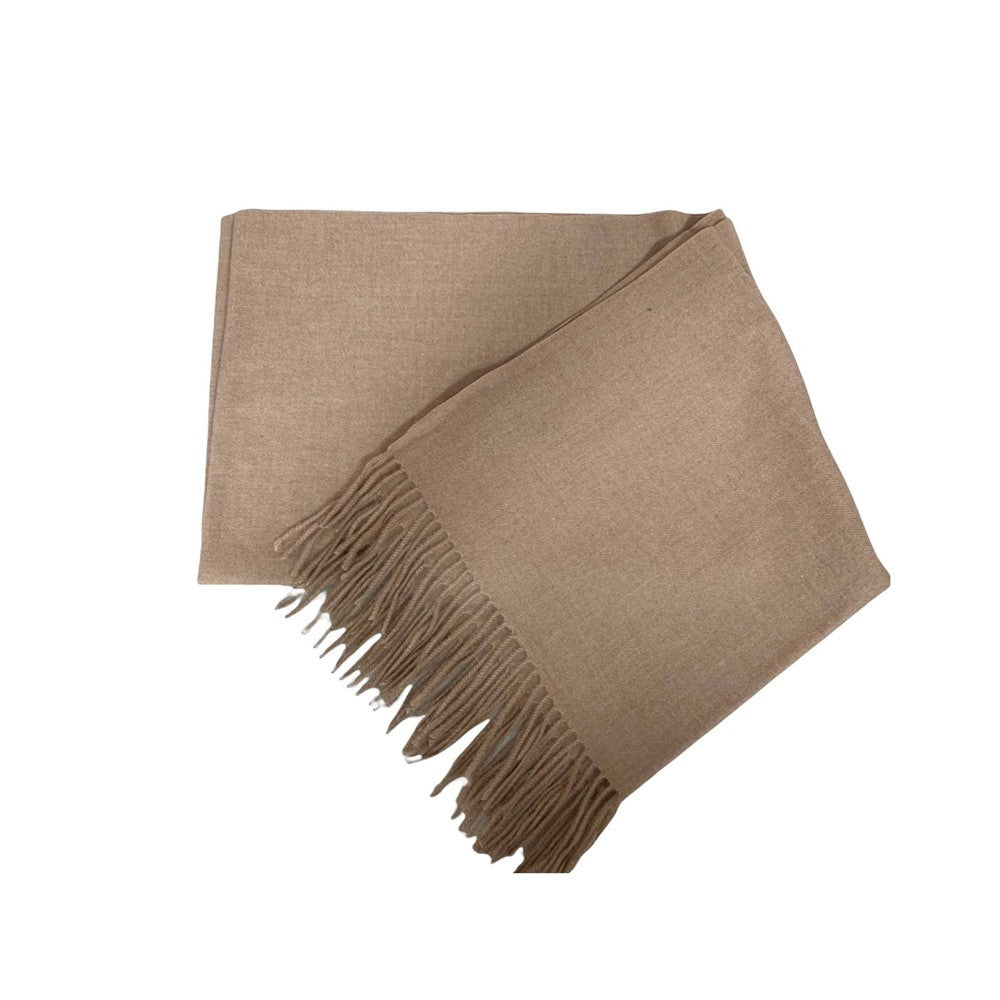Foulard doux avec franges - Couleur : Taupe