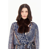 Foulard en fourrure écologique - Taille : ONE SIZE - Couleur : Chocolat