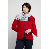 Foulard en tricot - Taille : ONE SIZE - Couleur : Multi/Rouge