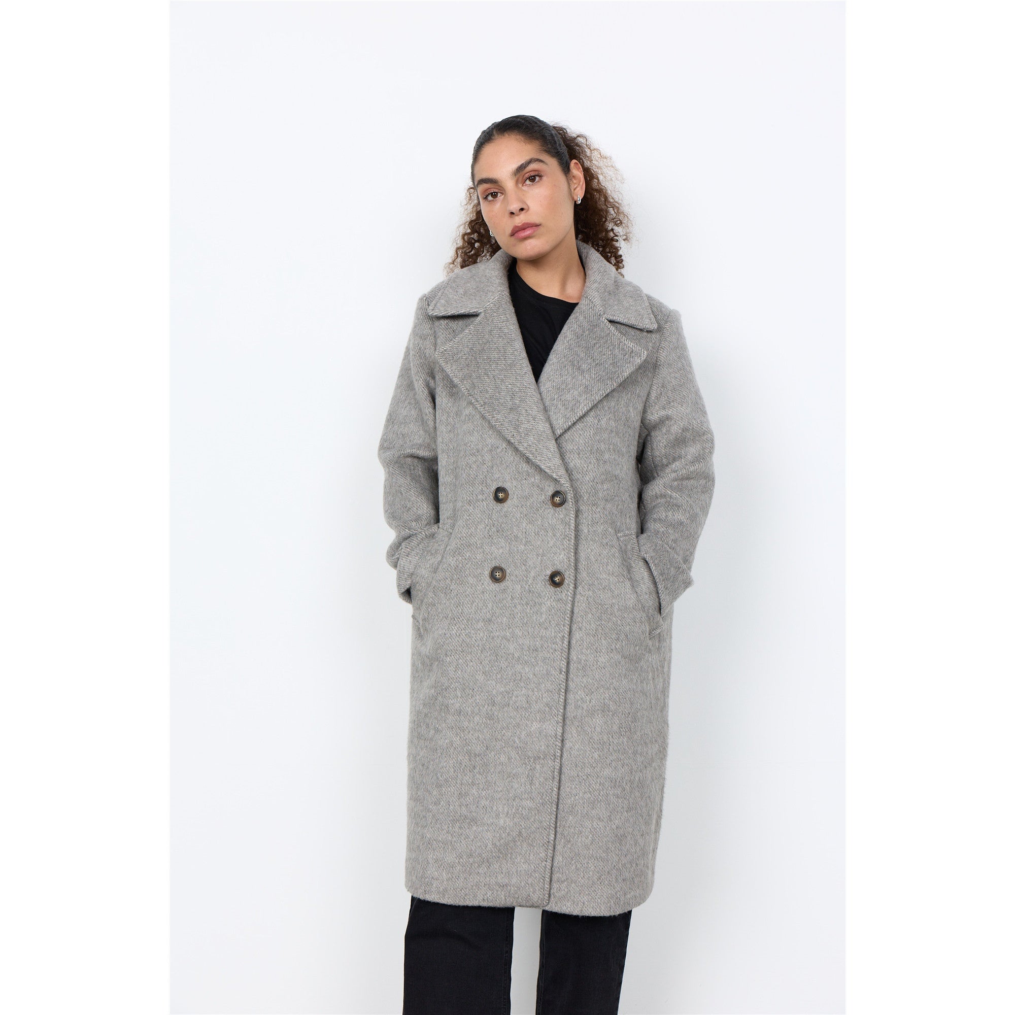Garbie | Veste croisée gris chiné - Taille : XSMALL - Couleur : Gris