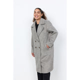 Garbie | Veste croisée gris chiné