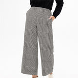 Gaucho pied de poule - Taille : 6 - Couleur : Noir