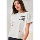Haut " More Love " - Taille : XSMALL - Couleur : Blanc cassé