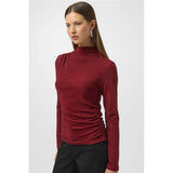 Haut ajusté en tricot scintillant - Taille : 8 - Couleur : Rouge