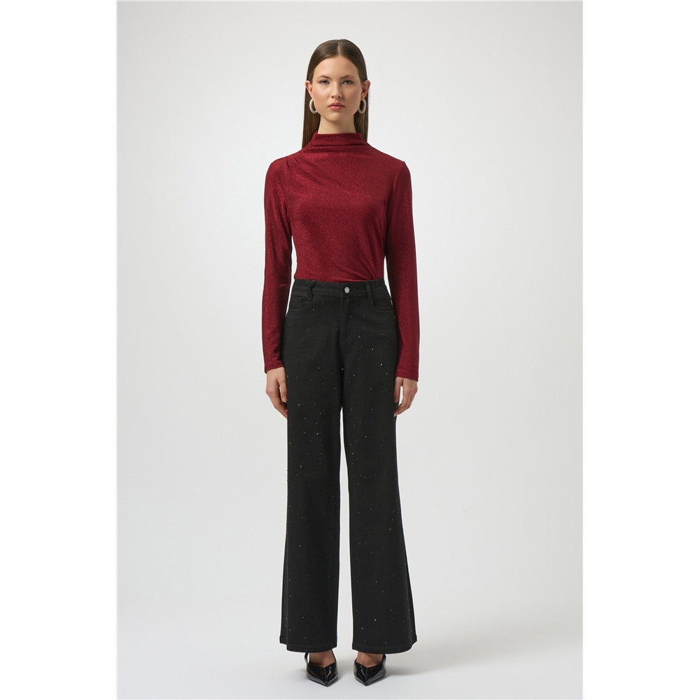 Haut ajusté en tricot scintillant