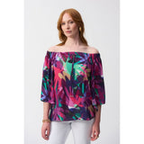 Haut boxy à imprimé Georgette Tropical - Taille : 8 - Couleur : Multi