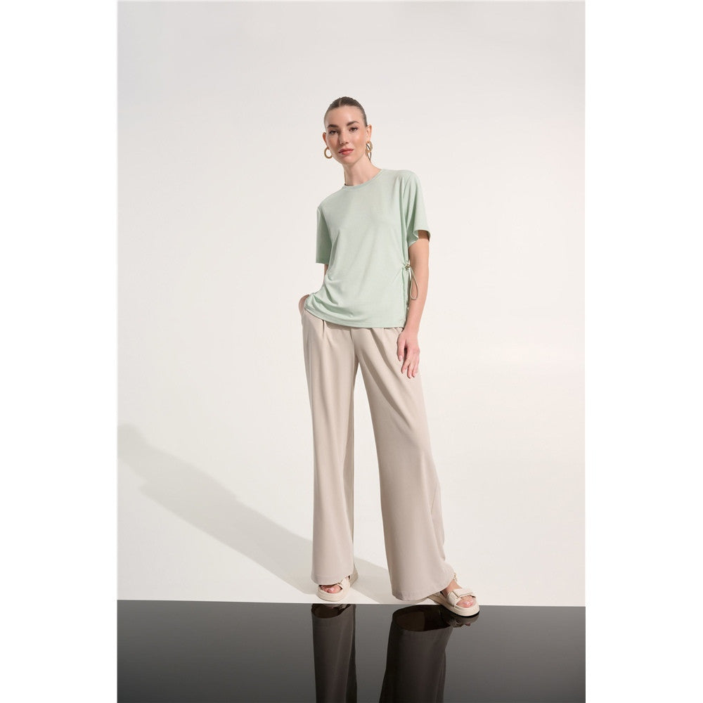 Haut boxy en jersey mémoire avec côtés réglables