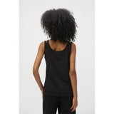 Haut coupe droite sans manches en jersey