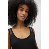Haut coupe droite sans manches en jersey
