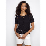 Haut crochet boutonné