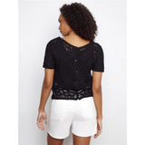 Haut crochet boutonné