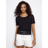 Haut crochet boutonné - Taille : SMALL - Couleur : Noir
