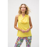 Haut droit à encolure bénitier - Taille : 10 - Couleur : Jaune