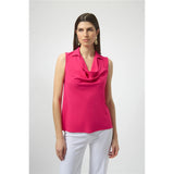 Haut droit à encolure bénitier - Taille : 10 - Couleur : Fuschia
