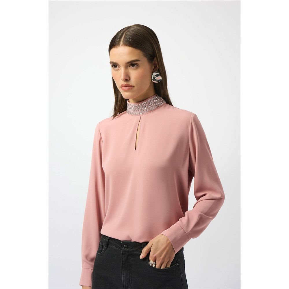 Haut droit en sergé souple recyclé - Taille : 8 - Couleur : Rose