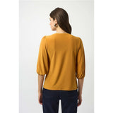 Haut droit en tricot soyeux