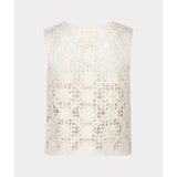 Haut en crochet floral