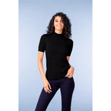 Haut en maille à col montant - Taille : XSMALL - Couleur : Noir