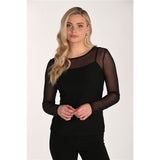 Haut en maille - Taille : 6 - Couleur : Noir