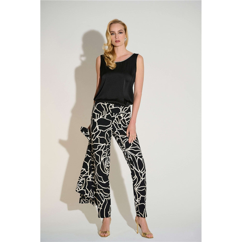 Haut en satin recyclé avec bordure en strass