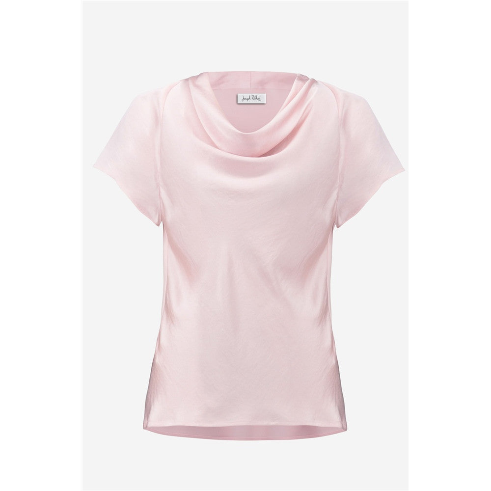 Haut en satin recyclé avec encolure bénitier