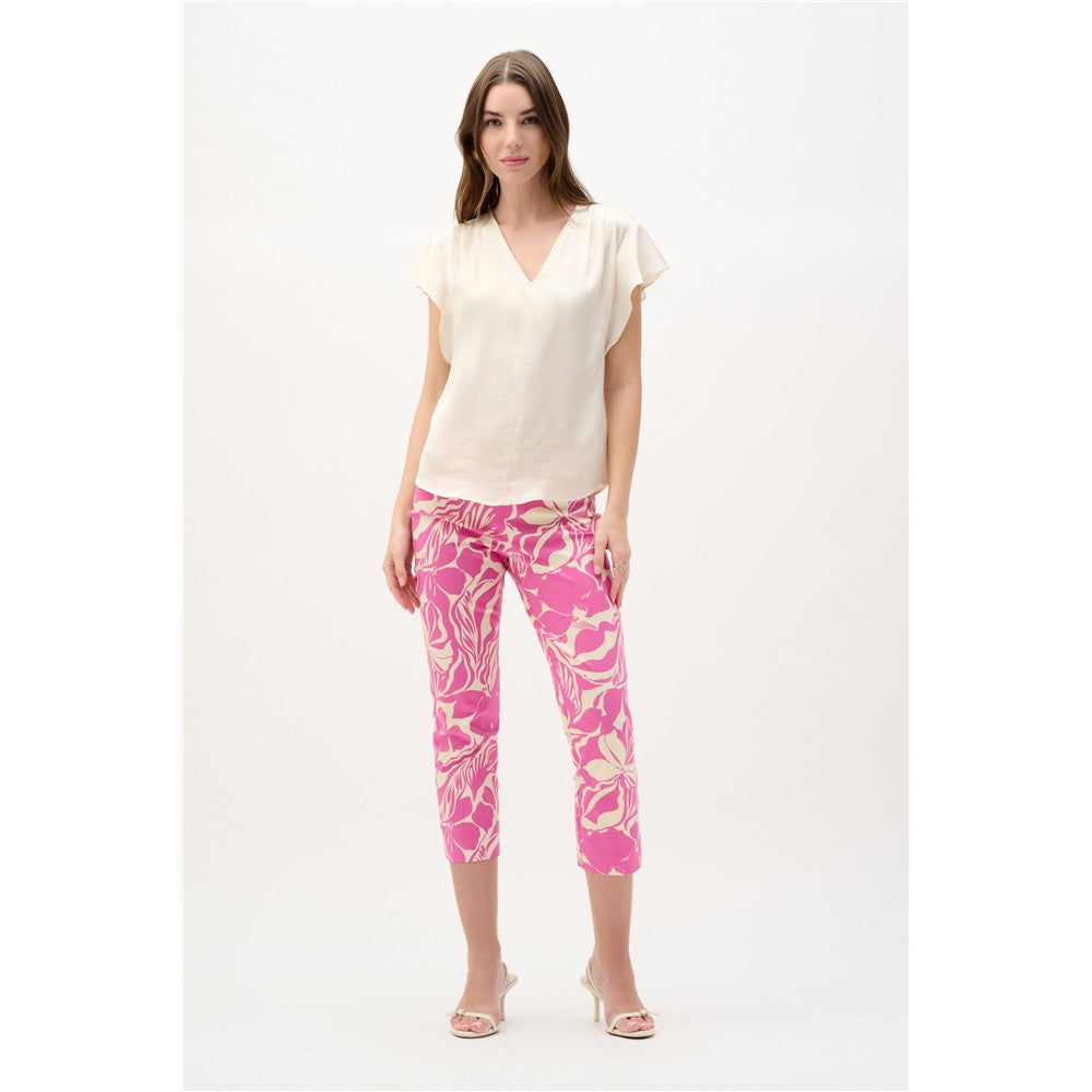 Haut en satin recyclé avec manches papillon