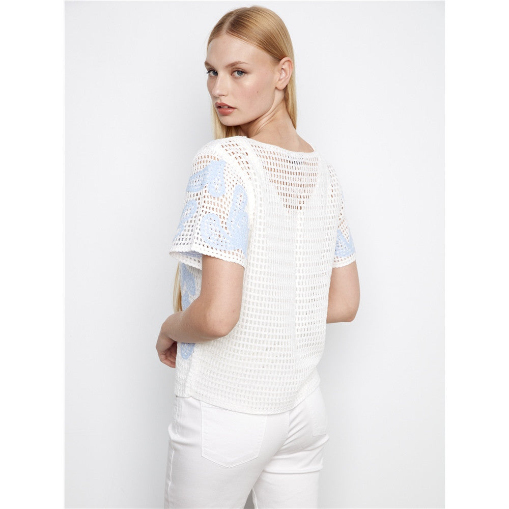 Haut en tricot ajouré