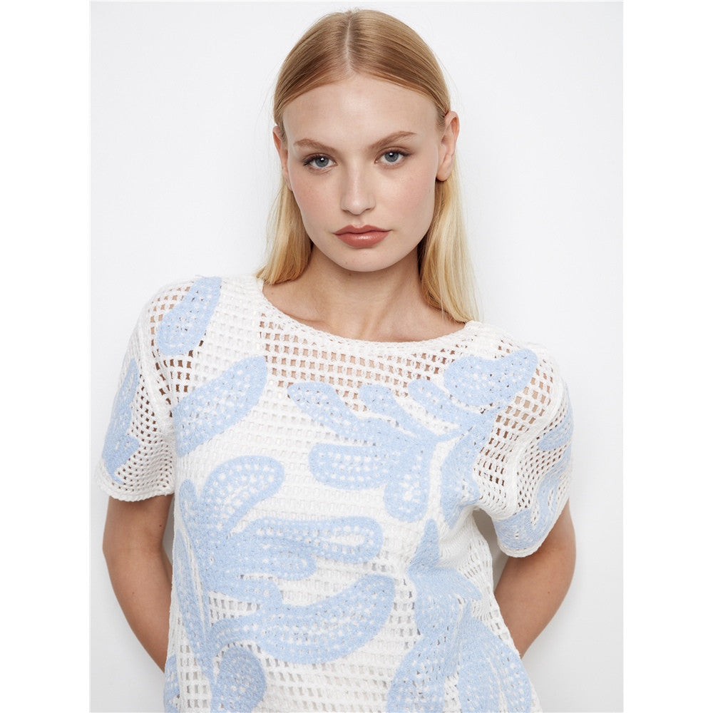 Haut en tricot ajouré