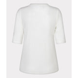 Haut en tricot côtelé manches 3/4