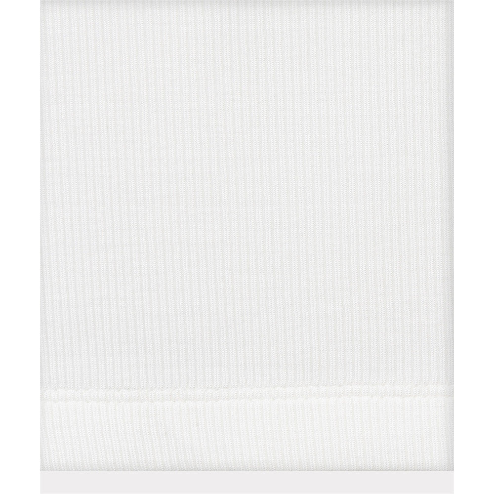 Haut en tricot côtelé manches 3/4